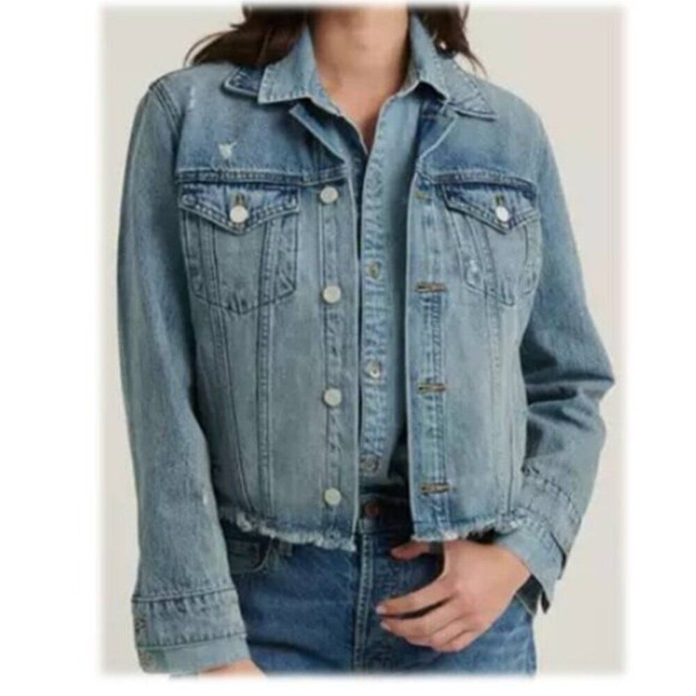 LUCKY BRAND Trucker Cut‎ Off Waistband Jacket